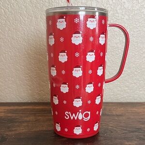 SWIG Santa Baby 22 oz tumbler with straw & handle